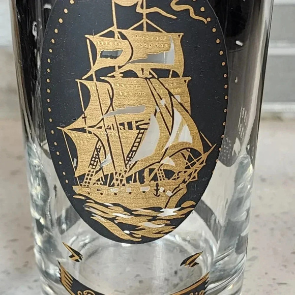 Vintage 60's - 3 ct. Andrew Jackson Highball GLD/BLK - Picture 4 of 5